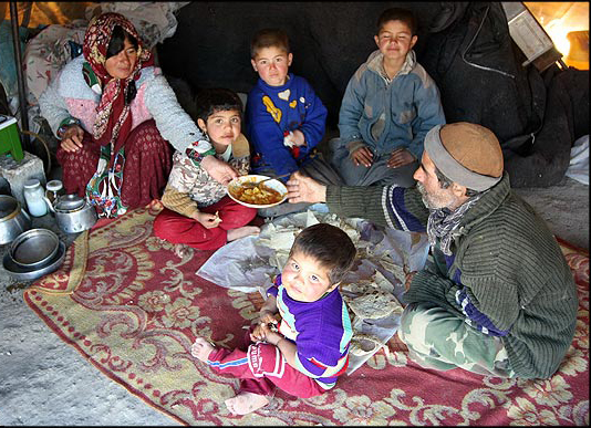 inside tents 