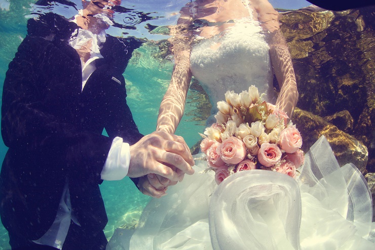 牙买加海底婚礼